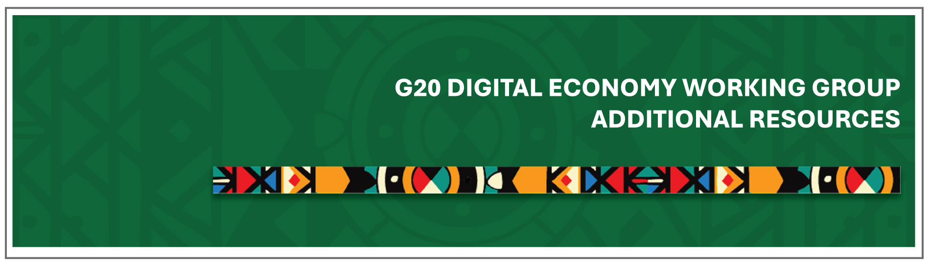 DEWG Additional Resources Hero Banner